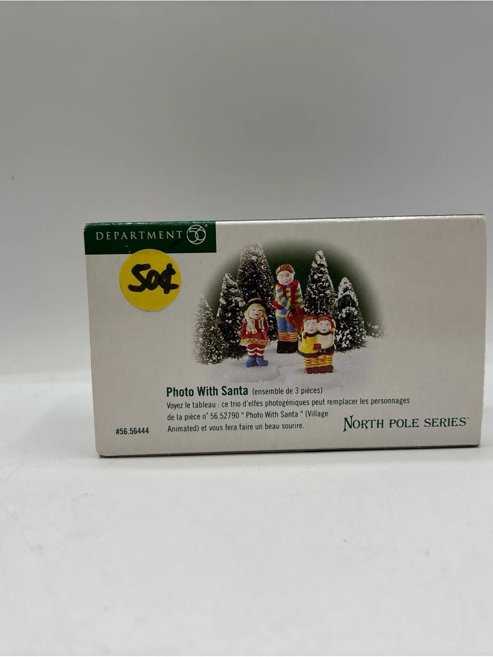 Department 56 1999 Vintage HVC North Pole Series Photo With Santa Set Of 3 56444